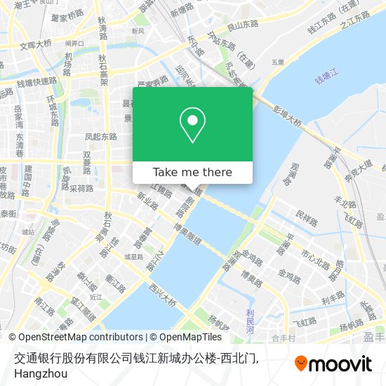 交通银行股份有限公司钱江新城办公楼-西北门 map
