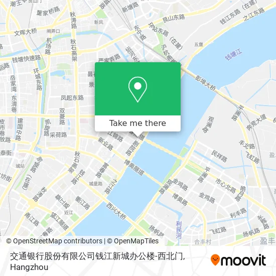 交通银行股份有限公司钱江新城办公楼-西北门 map