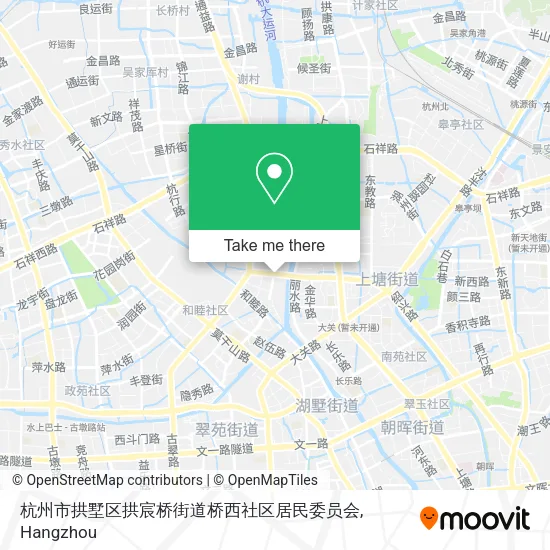 杭州市拱墅区拱宸桥街道桥西社区居民委员会 map