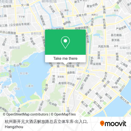 杭州新开元大酒店解放路总店立体车库-出入口 map