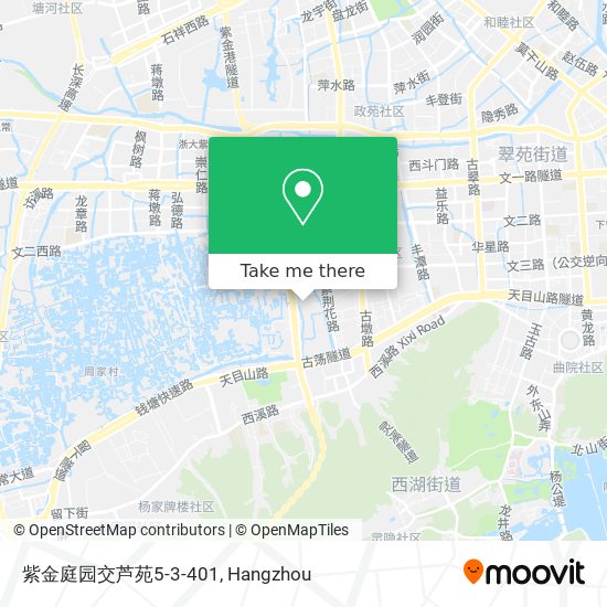 紫金庭园交芦苑5-3-401 map