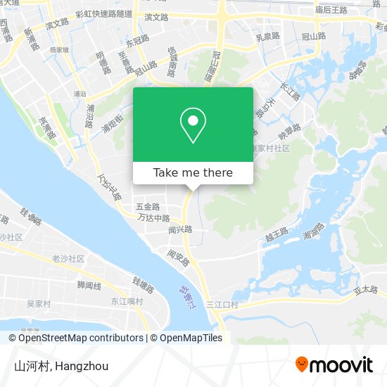 山河村 map