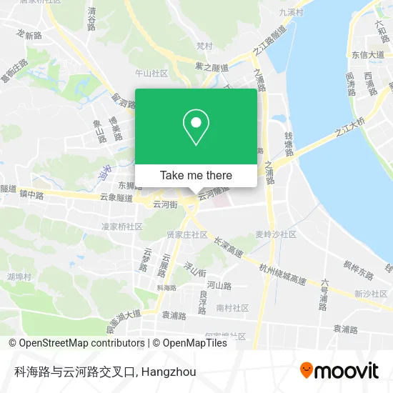 科海路与云河路交叉口 map