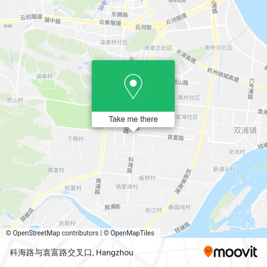 科海路与袁富路交叉口 map