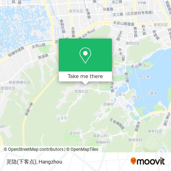 灵隐(下客点) map