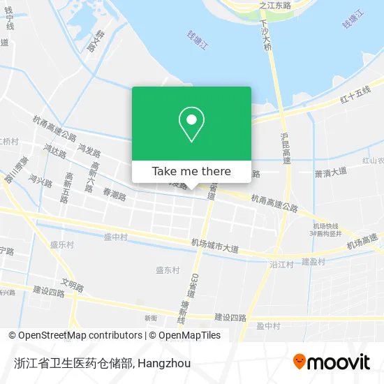 浙江省卫生医药仓储部 map