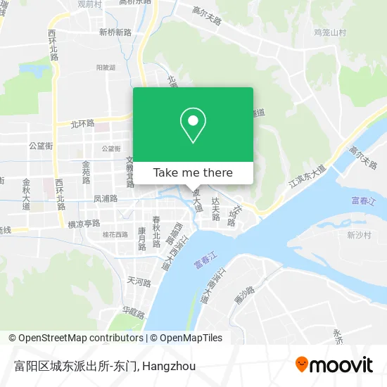 富阳区城东派出所-东门 map