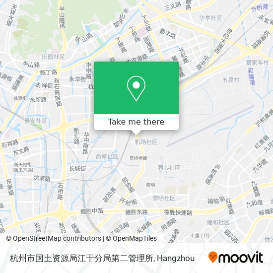 杭州市国土资源局江干分局第二管理所 map