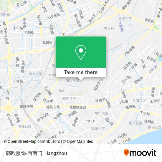 韩欧服饰-西南门 map