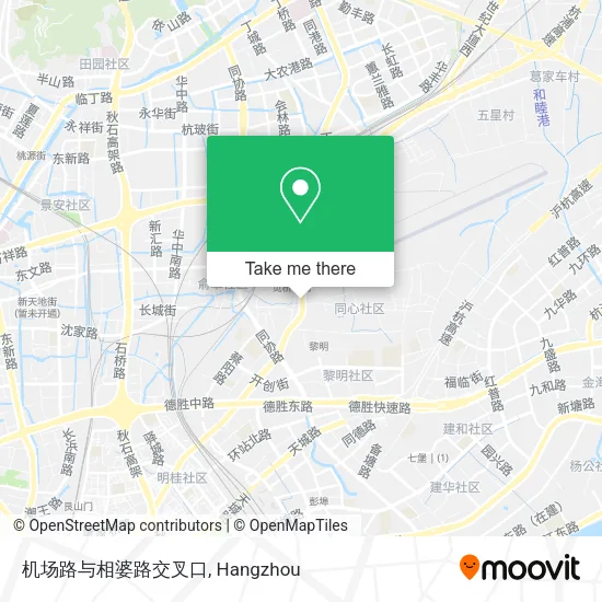 机场路与相婆路交叉口 map