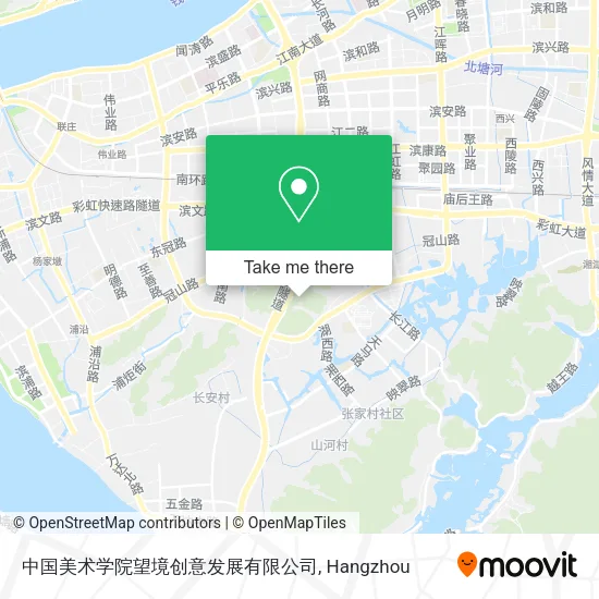 中国美术学院望境创意发展有限公司 map