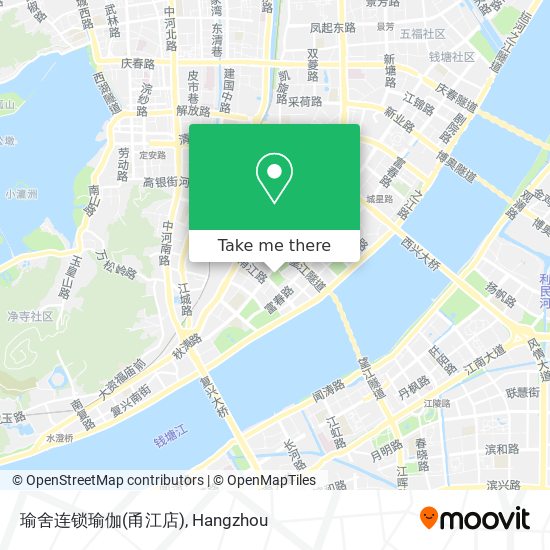 瑜舍连锁瑜伽(甬江店) map