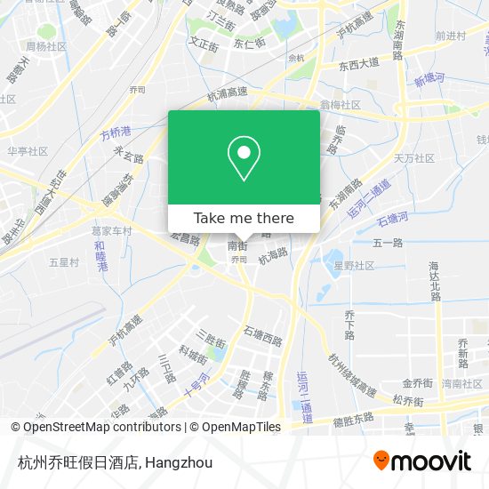 杭州乔旺假日酒店 map
