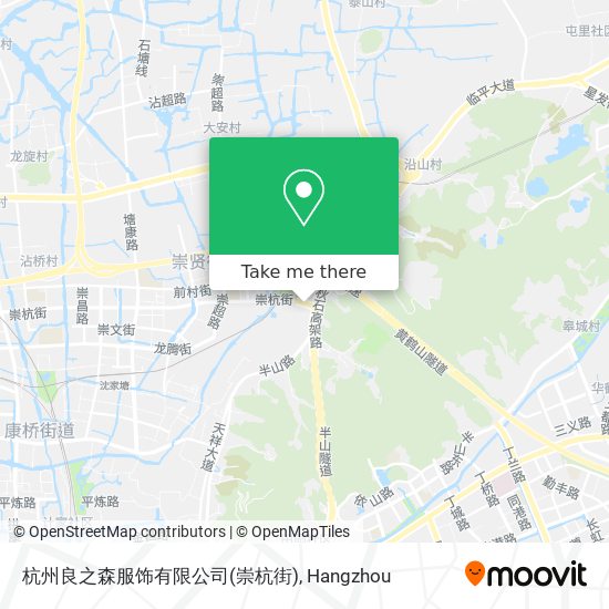 杭州良之森服饰有限公司(崇杭街) map