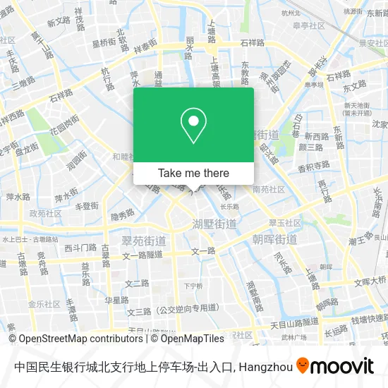 中国民生银行城北支行地上停车场-出入口 map