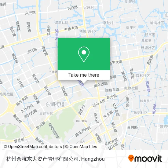 杭州余杭东大资产管理有限公司 map