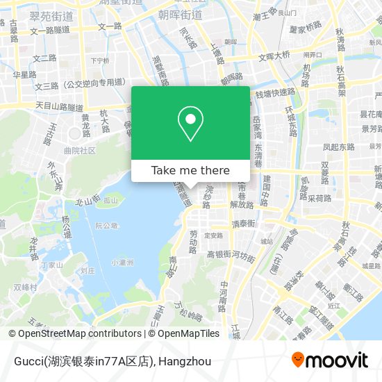 Gucci(湖滨银泰in77A区店) map