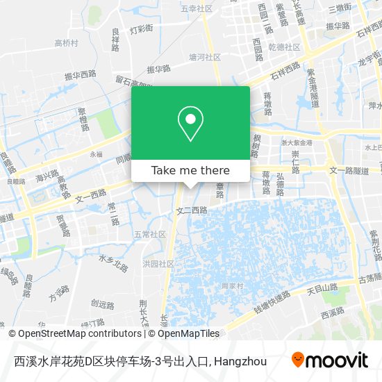 西溪水岸花苑D区块停车场-3号出入口 map