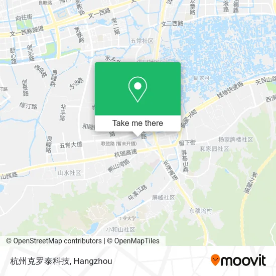 杭州克罗泰科技 map