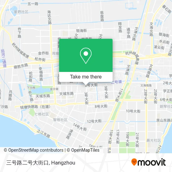 三号路二号大街口 map