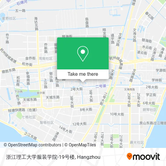 浙江理工大学服装学院-19号楼 map