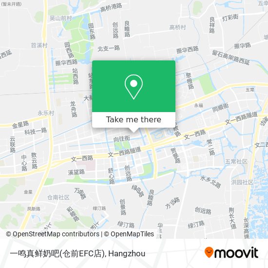 一鸣真鲜奶吧(仓前EFC店) map