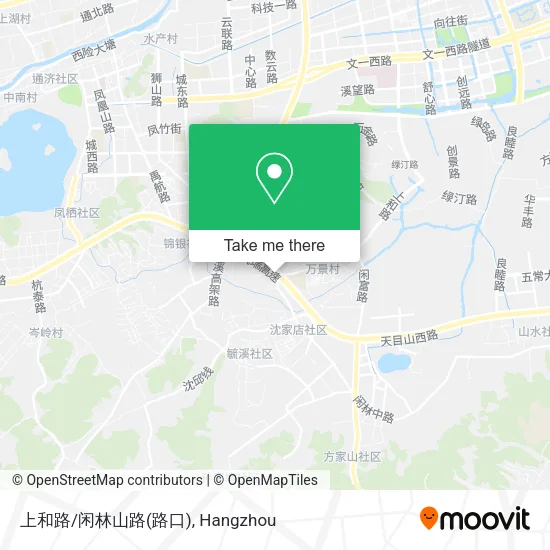 上和路/闲林山路(路口) map