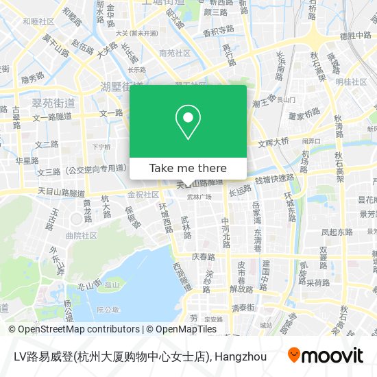 LV路易威登(杭州大厦购物中心女士店) map