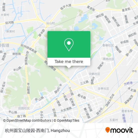杭州圆宝山陵园-西南门 map