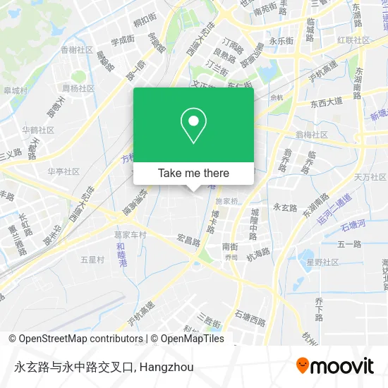 永玄路与永中路交叉口 map