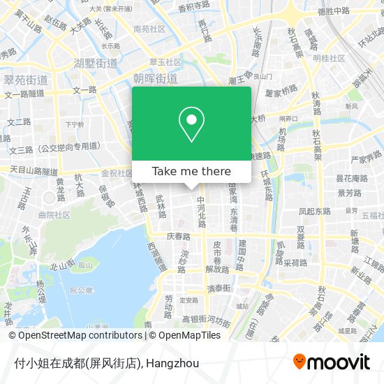 付小姐在成都(屏风街店) map