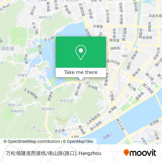 万松领隧道西接线/南山路(路口) map