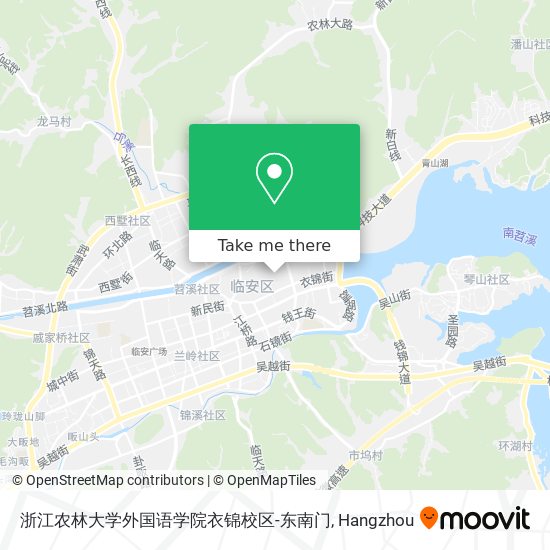 浙江农林大学外国语学院衣锦校区-东南门 map