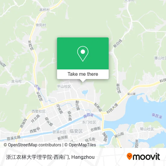 浙江农林大学理学院-西南门 map