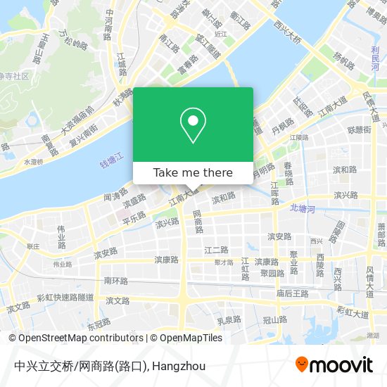 中兴立交桥/网商路(路口) map