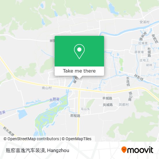 瓶窑嘉逸汽车装潢 map