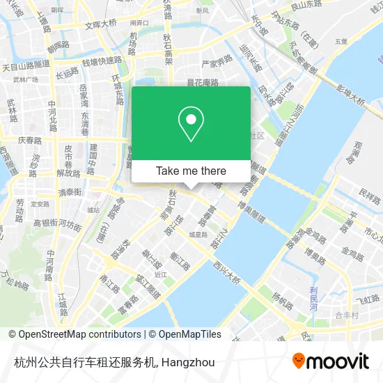 杭州公共自行车租还服务机 map