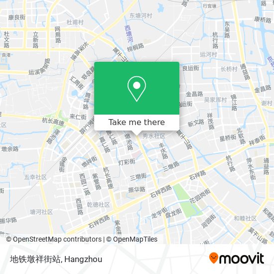 地铁墩祥街站 map