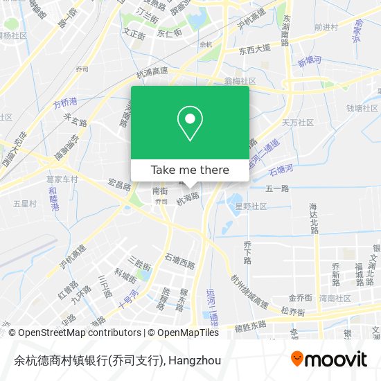 余杭德商村镇银行(乔司支行) map