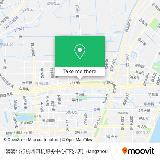 滴滴出行杭州司机服务中心(下沙店) map