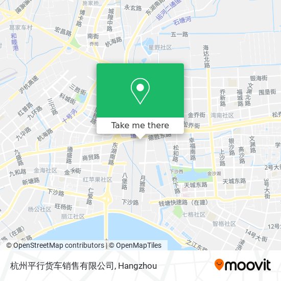 杭州平行货车销售有限公司 map
