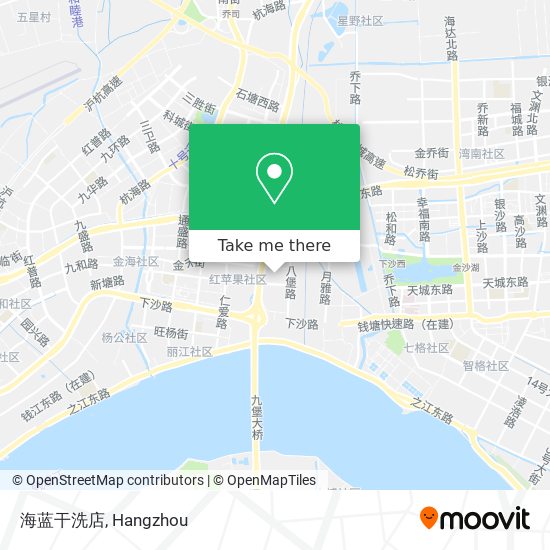 海蓝干洗店 map