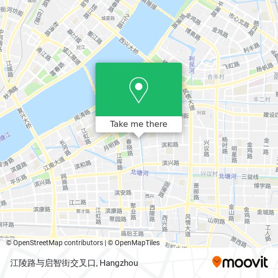江陵路与启智街交叉口 map