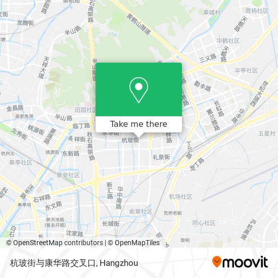 杭玻街与康华路交叉口 map