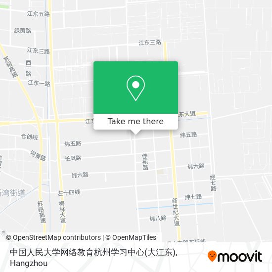 中国人民大学网络教育杭州学习中心(大江东) map