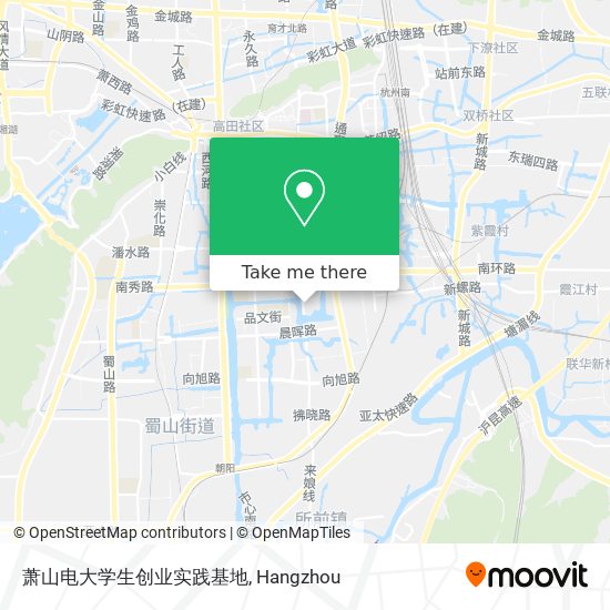 萧山电大学生创业实践基地 map