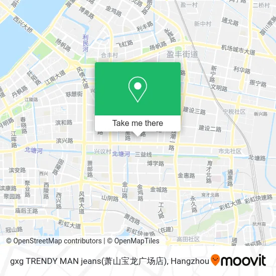 gxg TRENDY MAN jeans(萧山宝龙广场店) map