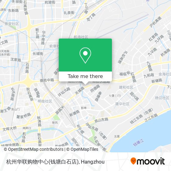 杭州华联购物中心(钱塘白石店) map