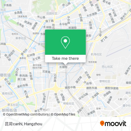昆荷canhi map