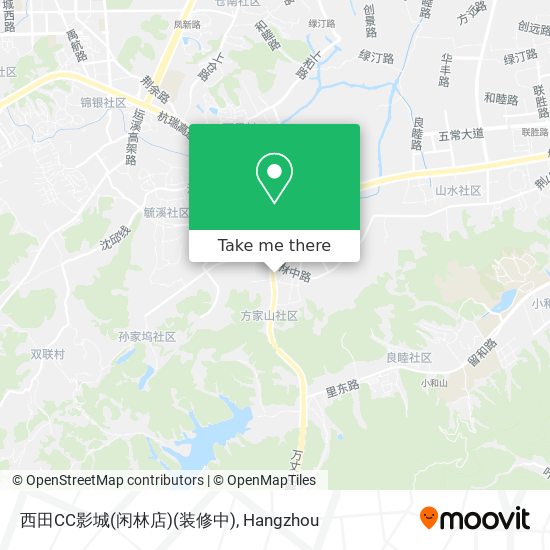 西田CC影城(闲林店)(装修中) map
